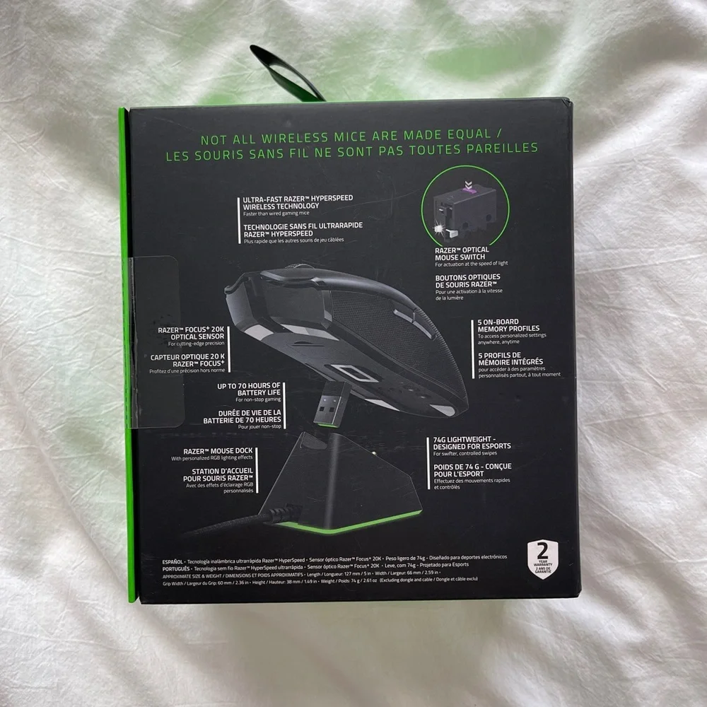 NEW Razer Viper Ultimate Wireless Gaming Mouse with Charging Dock
